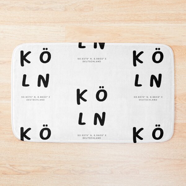 Item preview, Köln | Typography Design | Design Map Coordinates designed and sold by RM-Journey.
