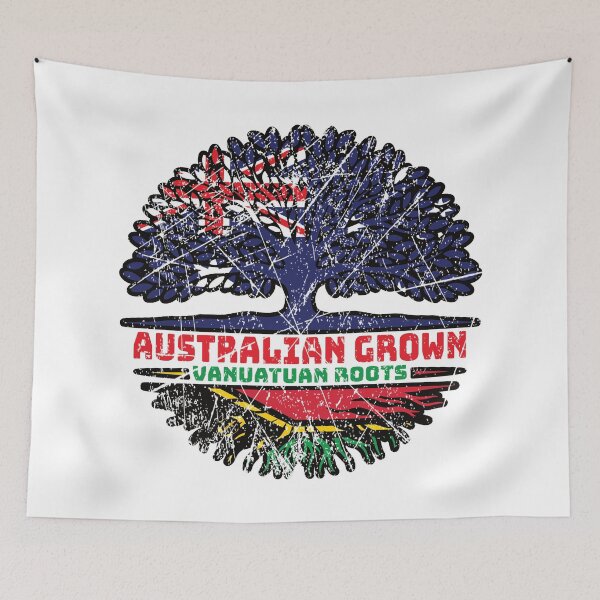 Item preview, Vanuatu Vanuatuan Vanuan Australian Australia Tree Roots Flag designed and sold by FlagX.