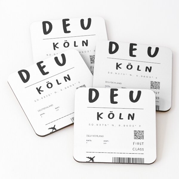 Item preview, Köln | Plane Ticket Design | Traveling | Tourists designed and sold by RM-Journey.