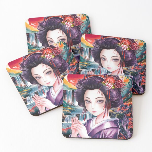 Item preview, Painting of a geisha designed and sold by kateds14.