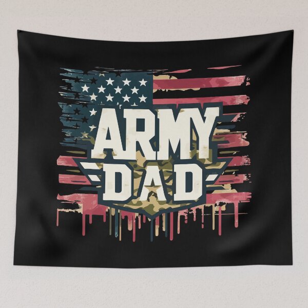 Item preview, Proud Army Dad American Flag designed and sold by TomFrontierArt.