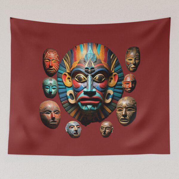 Item preview, Tribal masks  designed and sold by AbhiVats.