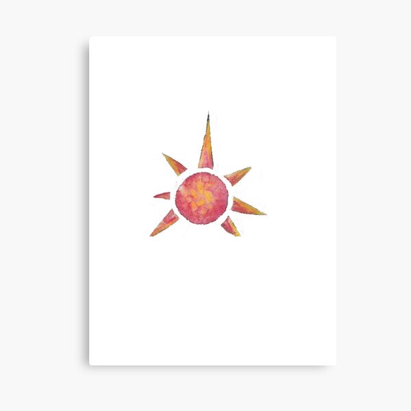 Giraffic Sun Canvas Print