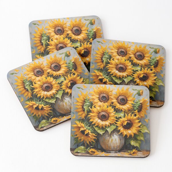 Item preview, Sunflowers In Oil Painting Style. Bouquet Of Sunflowers. designed and sold by Adelberton.