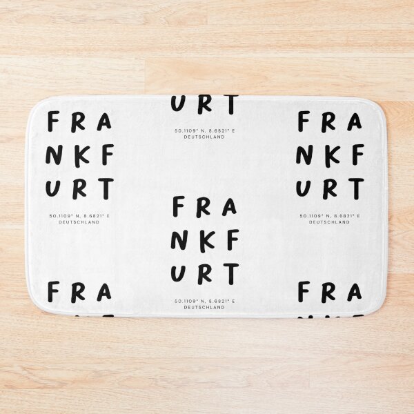 Item preview, Frankfurt | Typography Design | Design Map Coordinates designed and sold by RM-Journey.