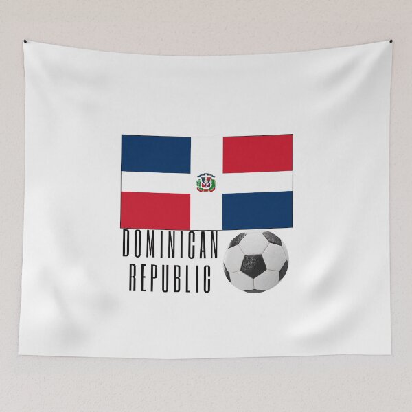 Item preview, Flag of Dominican Republic with a Football designed and sold by Frasmosa.