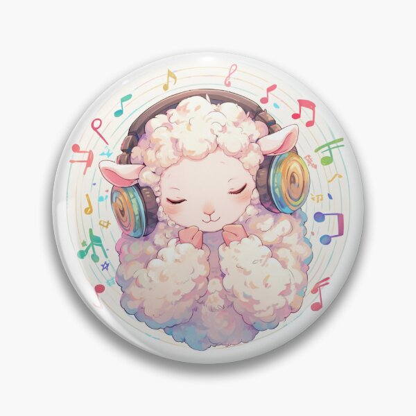 Item preview, Cute Lamb Listening to music // Loving Lamb Animal // Sheep designed and sold by SMARTKIT  DESIGNAGENCY.