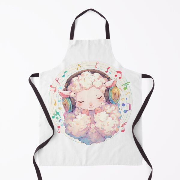 Item preview, Cute Lamb Listening to music // Loving Lamb Animal // Sheep designed and sold by SMARTKIT DESIGNAGENCY.