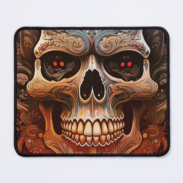 Item preview, Tattoo SKULL baroque ornamental flower power/3 designed and sold by Synthwave Poem.