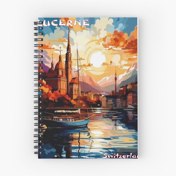 Item preview, Lucerne Switzerland Vintage Travel and Tourism Advertising Print designed and sold by posterbobs.
