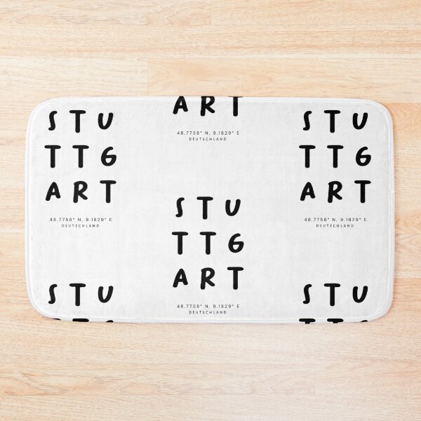 Item preview, Stuttgart | Typography Design | Design Map Coordinates designed and sold by RM-Journey.