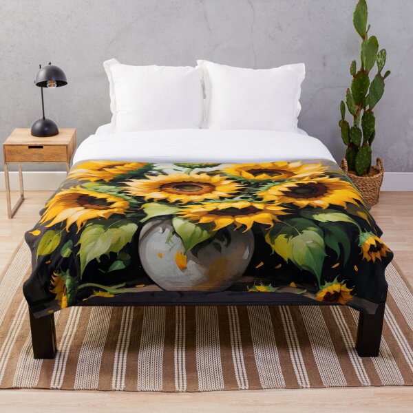 Item preview, Sunflowers In Oil Painting Style. Bouquet Of Sunflowers. designed and sold by Adelberton.