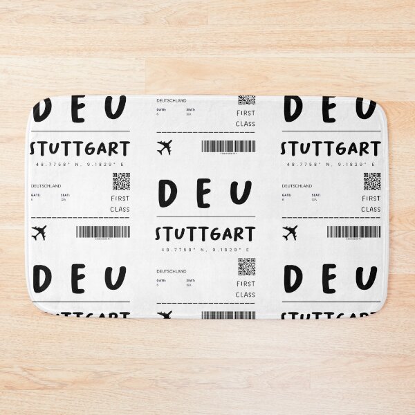 Artikelvorschau, Stuttgart | Flugticket Design | Reisen | Touristen entworfen und verkauft von RM-Journey.