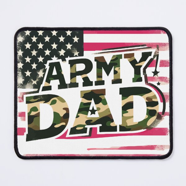 Item preview, Camo Proud Army Dad American Flag designed and sold by TomFrontierArt.