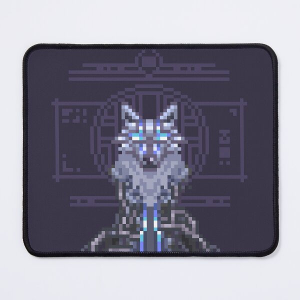 Item preview, Pixel art Cyber Wolf designed and sold by PixelCarvel.