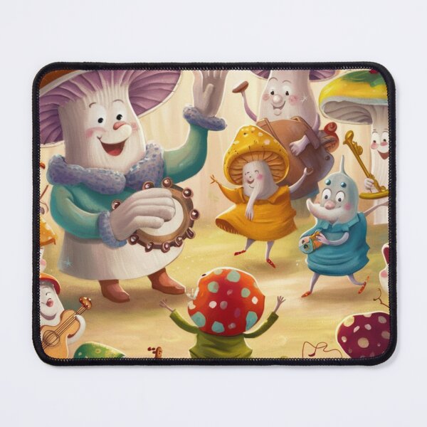 Item preview, Colorful Cheerful Mushroom designed and sold by Printtplus.