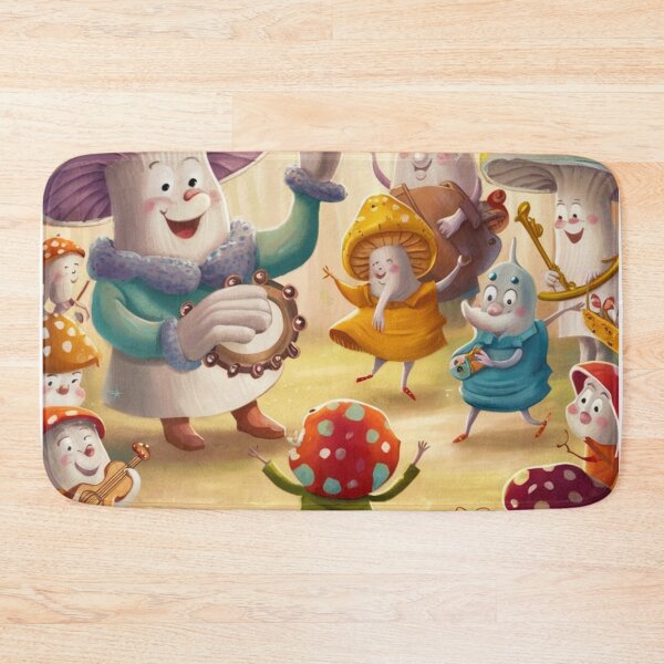 Item preview, Colorful Cheerful Mushroom designed and sold by Printtplus.