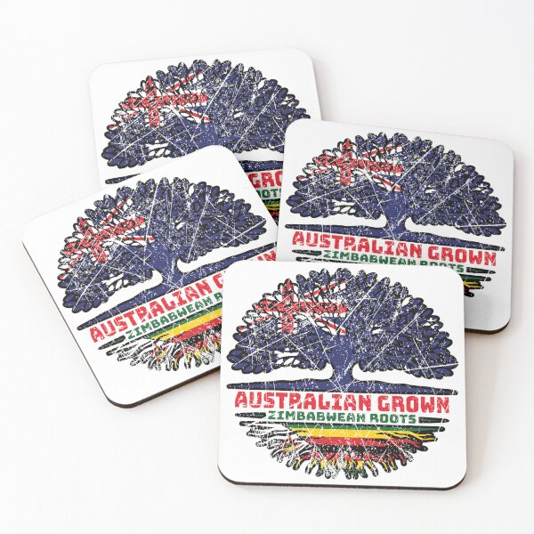 Item preview, Zimbabwe Zimbabwean Australian Australia Tree Roots Flag designed and sold by FlagX.