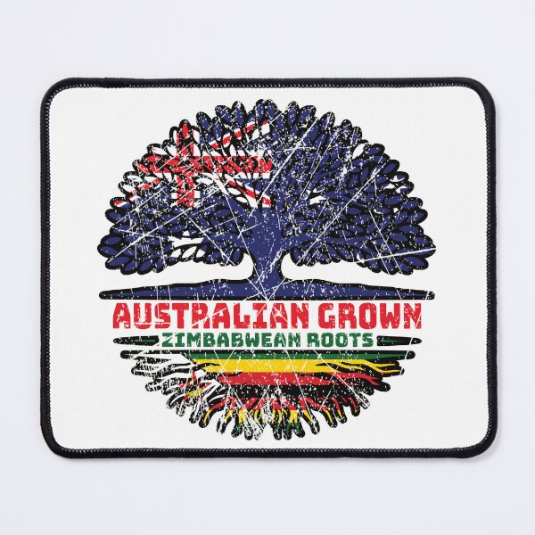 Item preview, Zimbabwe Zimbabwean Australian Australia Tree Roots Flag designed and sold by FlagX.
