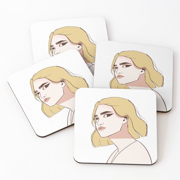 Item preview, A portrait of mysterious girl in sketchy style designed and sold by ArtKoh.