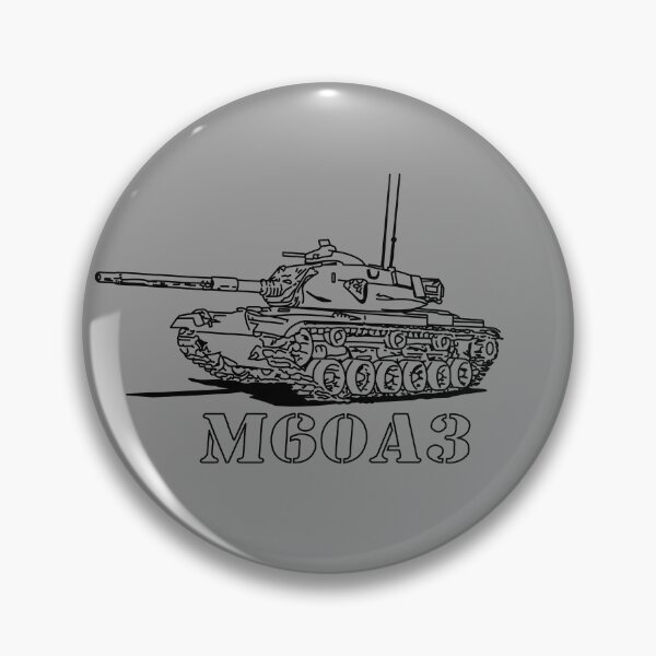 Artikelvorschau, Skizze des amerikanischen Kampfpanzers M60 A3 entworfen und verkauft von MilitaryMart.