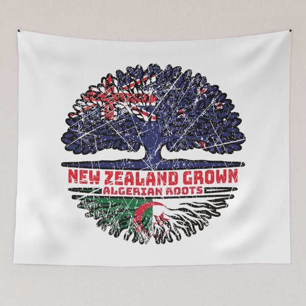 Item preview, Algeria Algerian New Zealander New Zealand Tree Roots Flag designed and sold by FlagX.