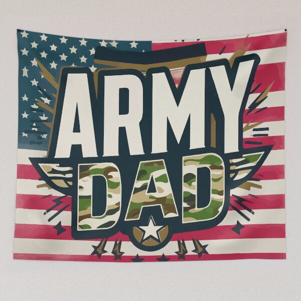 Item preview, Funny Camo Proud Army Dad American Flag designed and sold by TomFrontierArt.