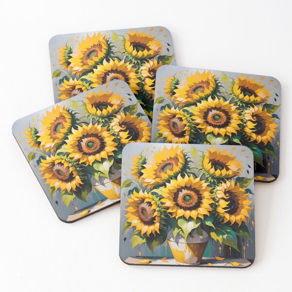 Item preview, Sunflowers In Oil Painting Style. Bouquet Of Sunflowers. designed and sold by Adelberton.