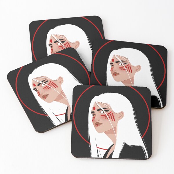Item preview, Mysterious girl's portrait illustration designed and sold by ArtKoh.