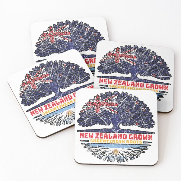 Item preview, Argentina Argentine Argentinean Argentinian New Zealander New Zealand Tree Roots Flag designed and sold by FlagX.