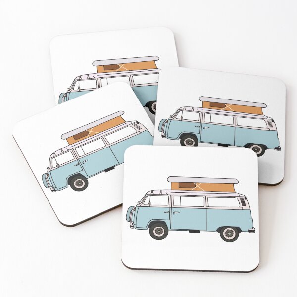 Item preview, blue retro van designed and sold by chloemadesigns.