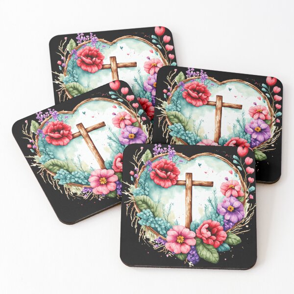 Item preview, Cross surrounded by flowers designed and sold by JLZS.