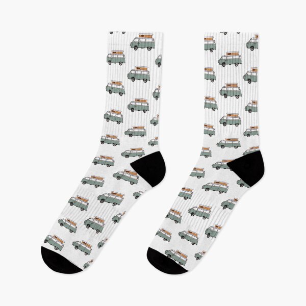 Item preview, green retro van designed and sold by chloemadesigns.