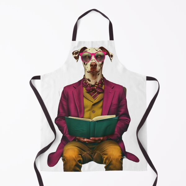 Item preview, Dog reading a book designed and sold by PixcelStudioB.