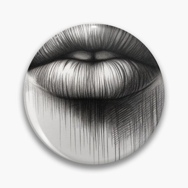 Item preview, charcoal lips designed and sold by FusiTink.