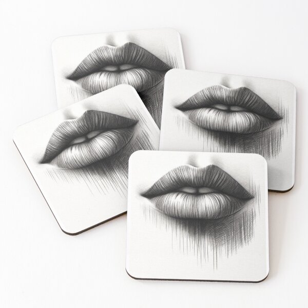 Item preview, charcoal lips designed and sold by FusiTink.