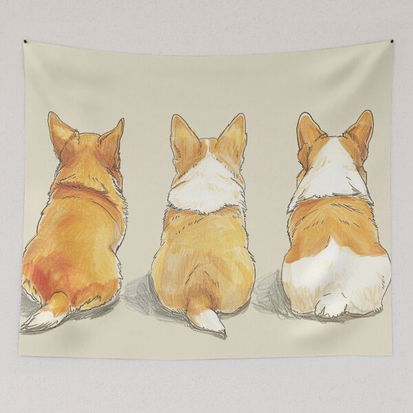 Artikelvorschau, Drei süße Corgis entworfen und verkauft von Sketch-Shack.