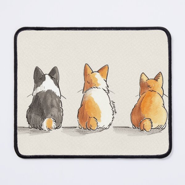 Item preview, Three Cute Corgis designed and sold by Sketch-Shack.