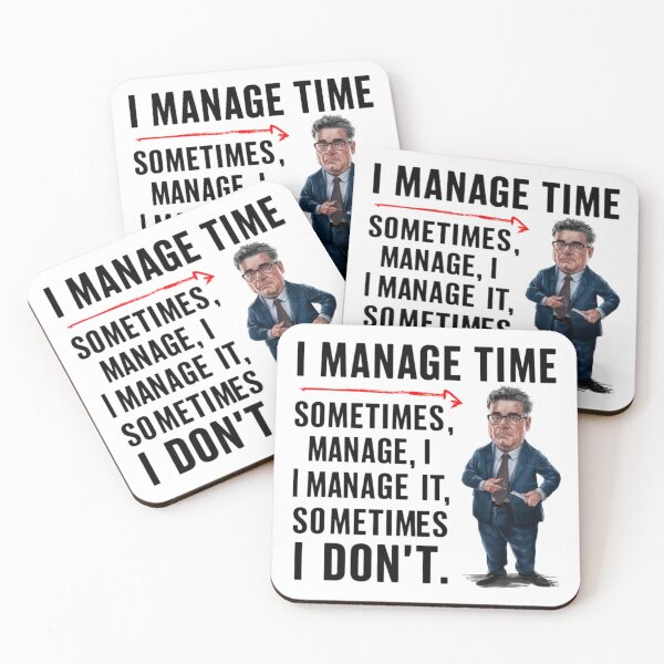 Item preview, Funny slogan "I manage time - sometimes I manage it, sometimes I don't." designed and sold by BestBest2023.