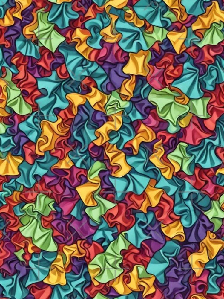 Thumbnail 4 of 4, Samsung Galaxy Phone Case, Abstract Colorful Ruffle Pattern designed and sold by calibrit.