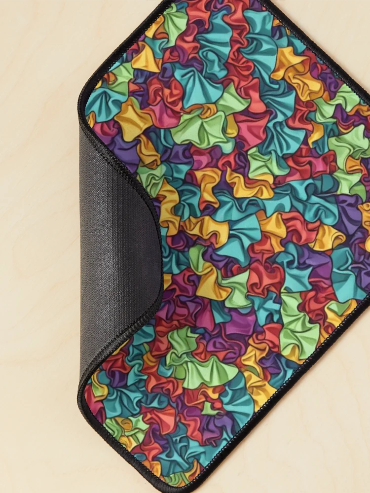 Thumbnail 2 of 5, Mouse Pad, Abstract Colorful Ruffle Pattern designed and sold by calibrit.