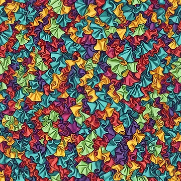 Artwork thumbnail, Abstract Colorful Ruffle Pattern by calibrit