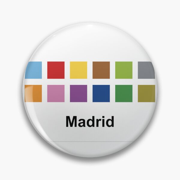 Item preview, Madrid Metro Colors Simple designed and sold by MartiRubio.