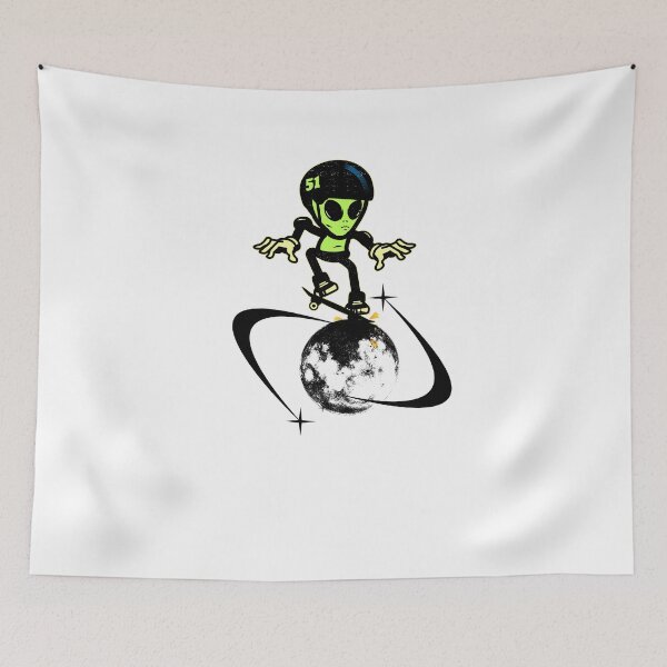 Item preview, Moon Rider Alien, Funny Art designed and sold by IanS14.