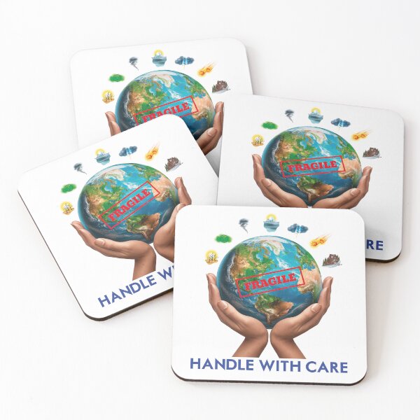 Item preview, Earth fragile, Hand with care designed and sold by SoulArtDesign.