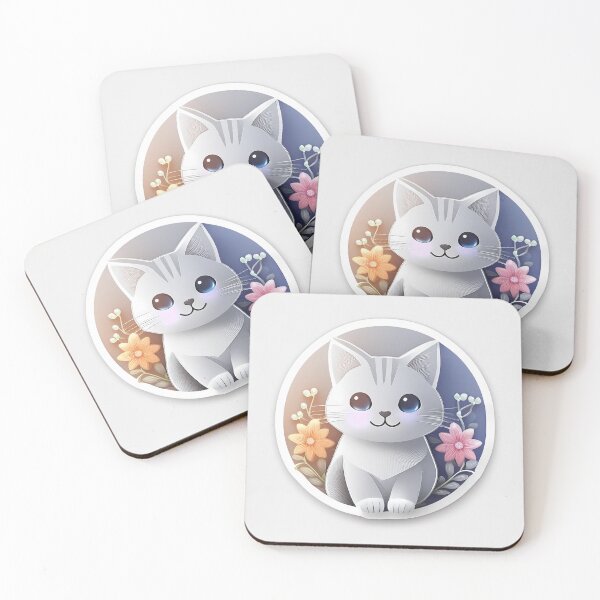 Item preview, Soft Pastel Kitten Sticker designed and sold by CatStickershere.