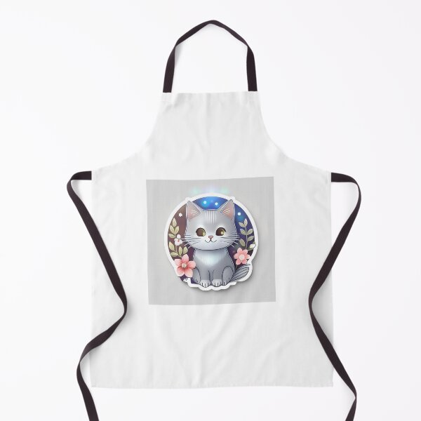 Item preview, Flower Kitten Sticker designed and sold by CatStickershere.