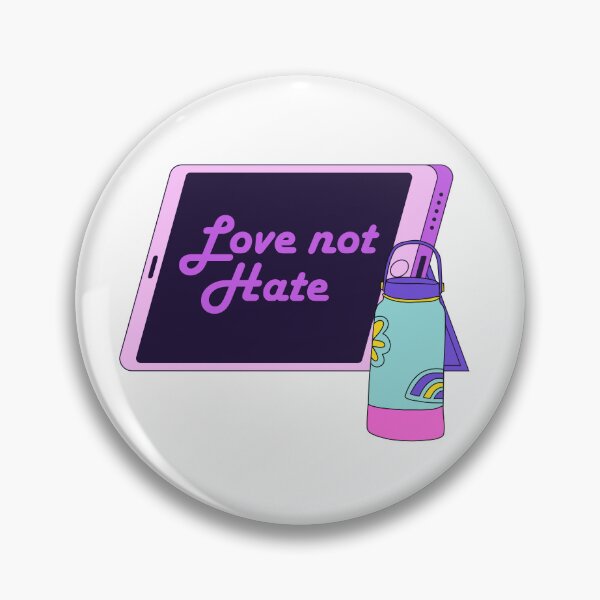 Item preview, Love not hate designed and sold by BigfeetLittlepaws.