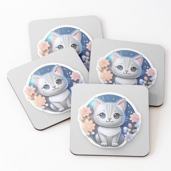 Item preview, Adorable Kitty Bouquet Sticker designed and sold by CatStickershere.