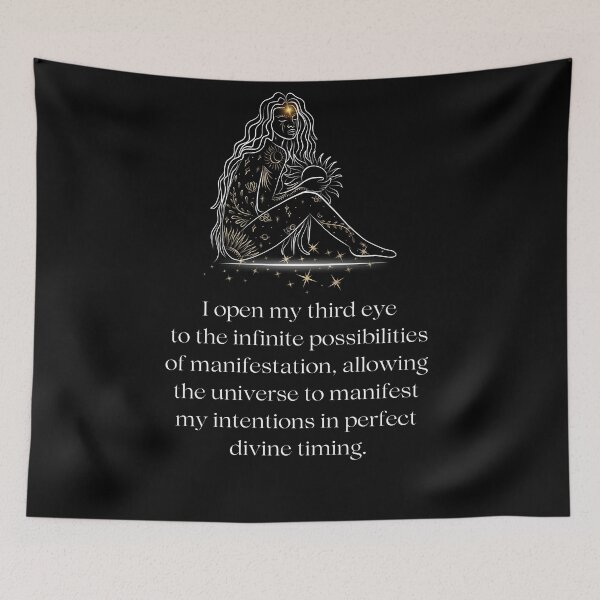 Item preview, Affirmation Quote - I Open My Third Eye to the Infinite Possibilities designed and sold by AffirmFlame.